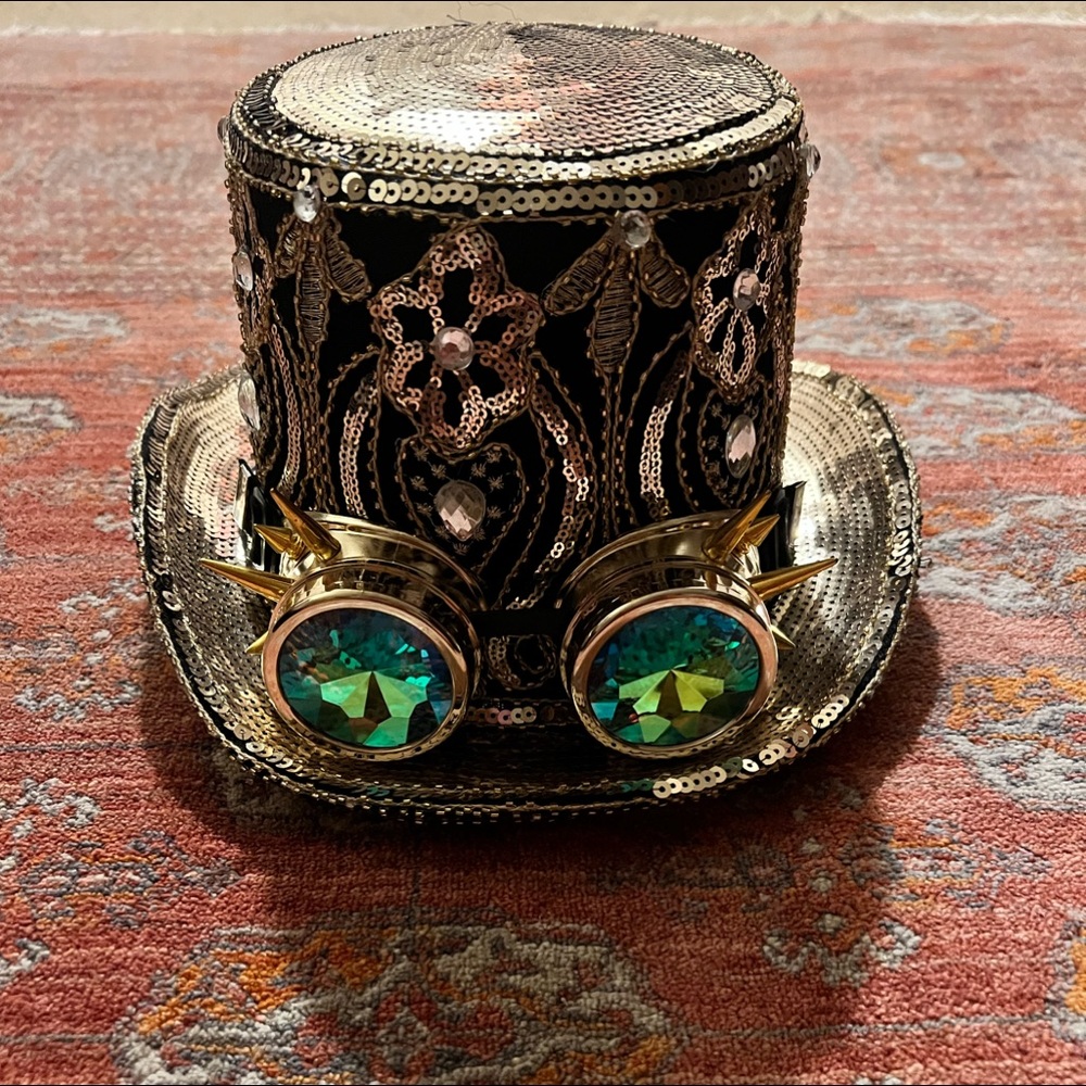 Top Hat with Goggles Halloween